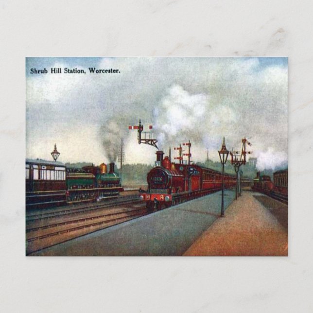 Postal antigua - Worcester (Anverso)