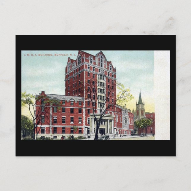 Postal antigua - YMCA, Búfalo, NY (Anverso)