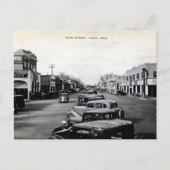 Postal antigua - Yuma, Arizona, EE.UU. (Anverso)