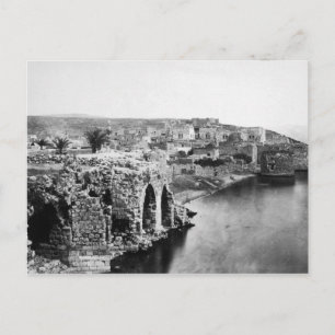 Postal Antiguas Tiberias en el mar de Galilea