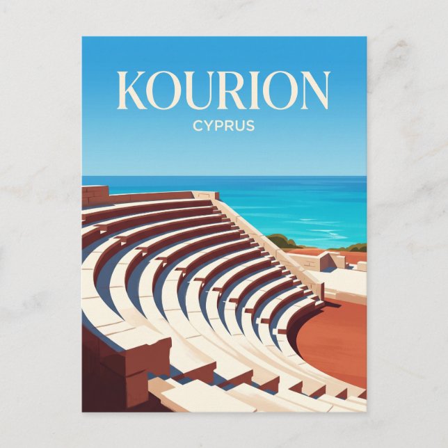 Postal Antiguo Anfiteatro de Kourion Chipre (Anverso)