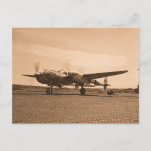 Postal Antiguo avión de promoción
