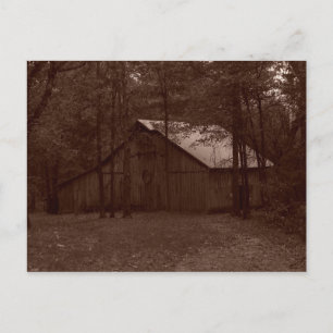 Postal Antiguo Barn de Tiempo