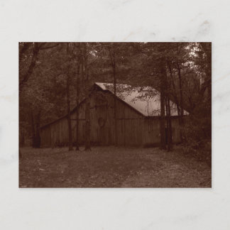 Postal Antiguo Barn de Tiempo
