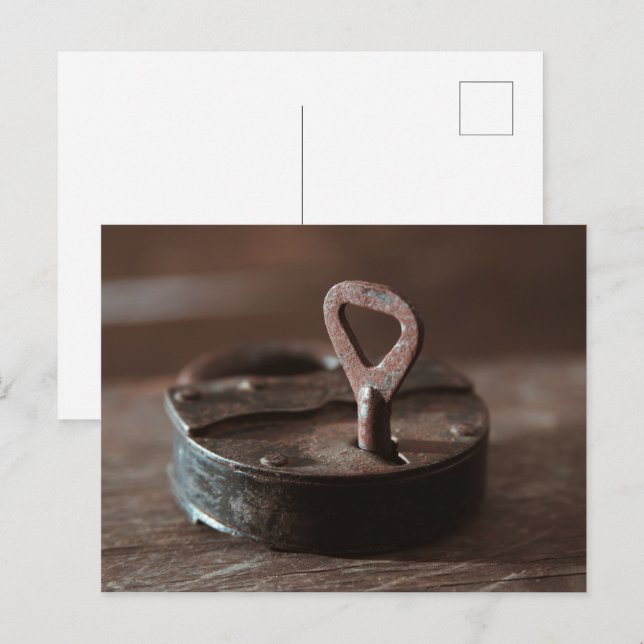 Postal Antiguo bloqueo de entrada de ruinas (Anverso / Reverso)