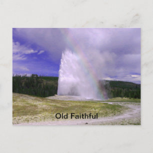 Postal Antiguo creyente en el Parque Nacional Yellowstone