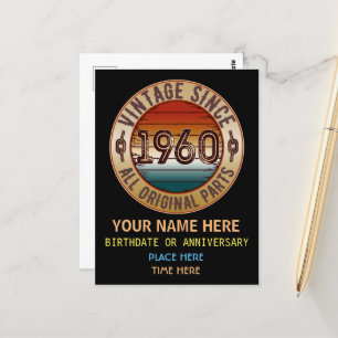 Postal Antiguo Desde 1960 Todas las Piezas Originales Tar