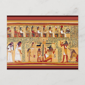 Postal Antiguo Libro Egipcio de los Muertos.