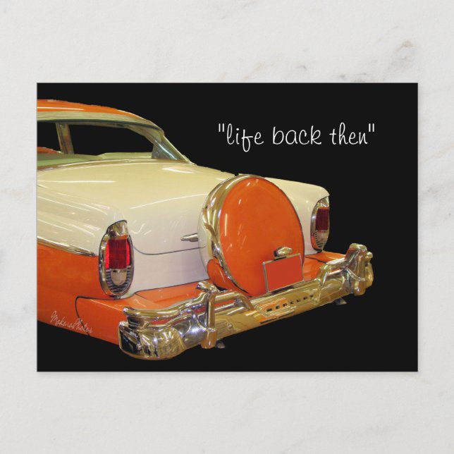 Postal Antiguo Merc Car Postcard-personalizar (Anverso)