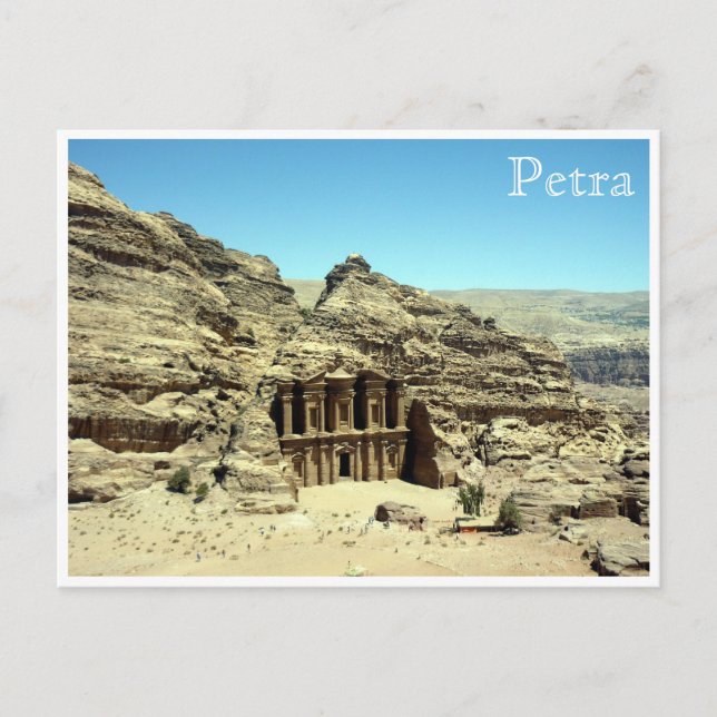 Postal antiguo monasterio petra (Anverso)