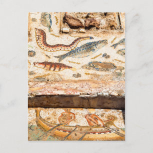 Postal Antiguo Mosaico Romano