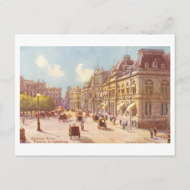 Postal Antiguo Palacio de Gobierno, Buenos Aires (Anverso)