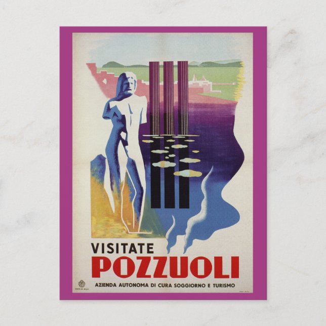 Postal Antiguo pozzuoli ciudad grecorromana antigua Itali (Anverso)