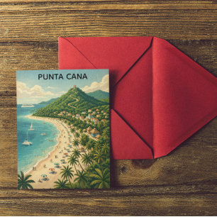 Postal Antiguo Punta Cana República Dominicana Tropical