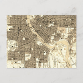 Postal Antiguo Retro Cedar Rapids Iowa