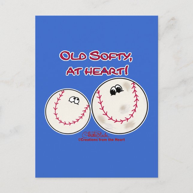 Postal Antiguo Softy en el corazón (Anverso)