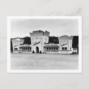 Postal Antiguo soporte de helado de moda, Connecticut