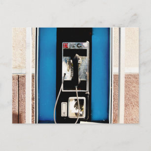 Postal Antiguo teléfono público