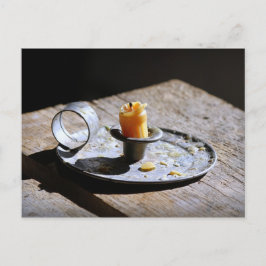 Postal Antiguo titular de candelabros