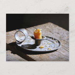 Postal Antiguo titular de candelabros