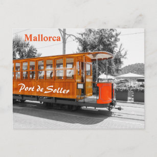 Postal Antiguo tranvía de Puerto de Sóller en Mallorca
