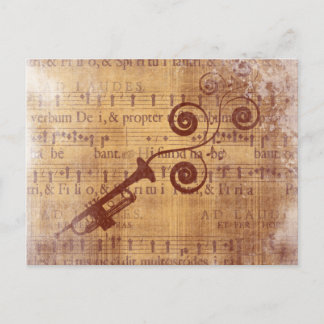 Postal Antiguo Trumpet