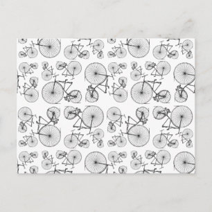 Postal Antiguo Velocipede Bicycles PERSONALIZADO de arte 