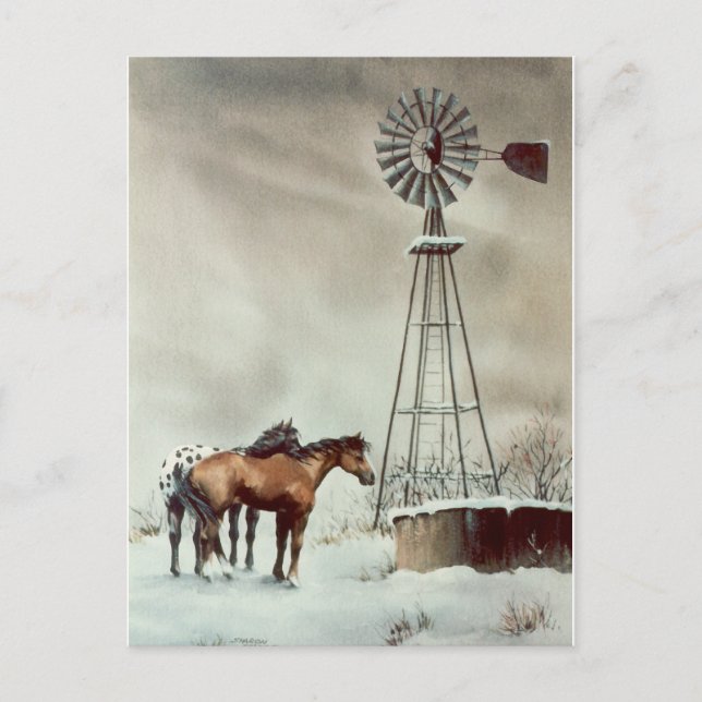 POSTAL ANTIGUO WINDMILL DE SHARON SHARPE (Anverso)