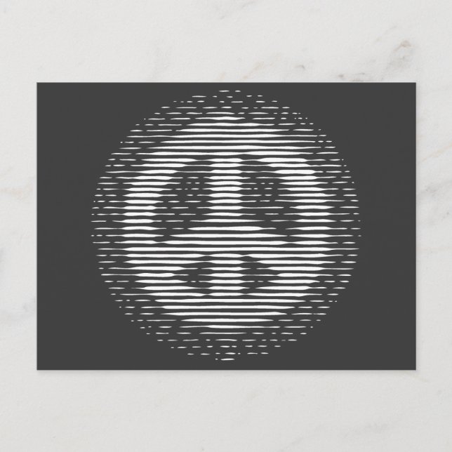 Postal Antiguo Woodcut Peace (Anverso)