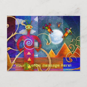 Postal Antiguos Ángeles Alienígenas Astro Ascendiendo