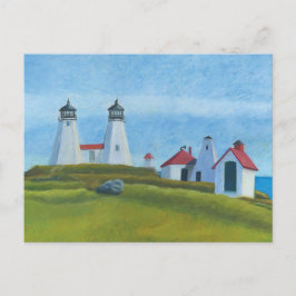 Postal Antiguos Faros De Gurnet