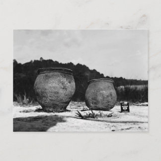 Postal Antiguos potes de arcilla, sur de México