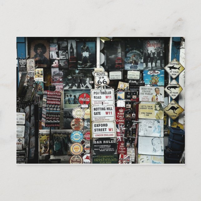 Postal Antiguos Rótulos de moda (Anverso)