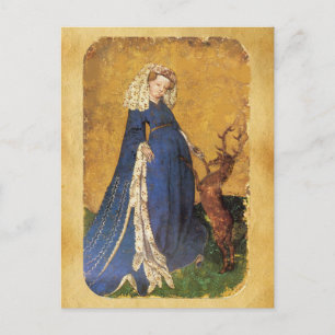 Postal Antiguos tarots/Tarjetas de la Corte Alemana/Dama 