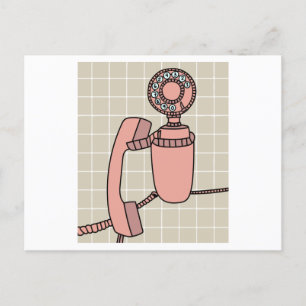 Postal Antiguos teléfonos retro