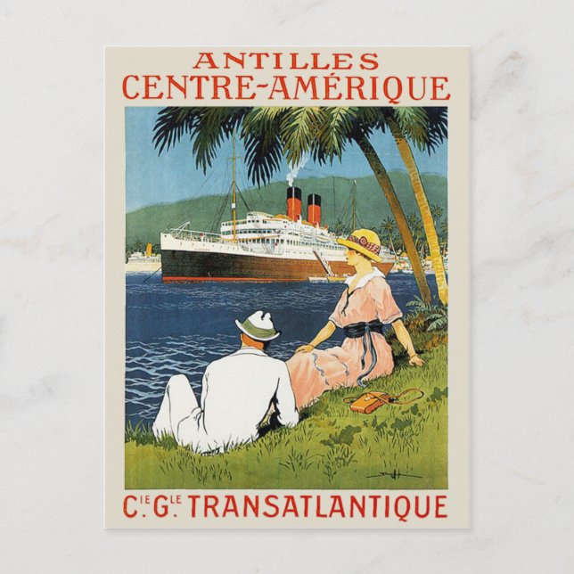 Postal Antilles Centre-Amerique (Anverso)