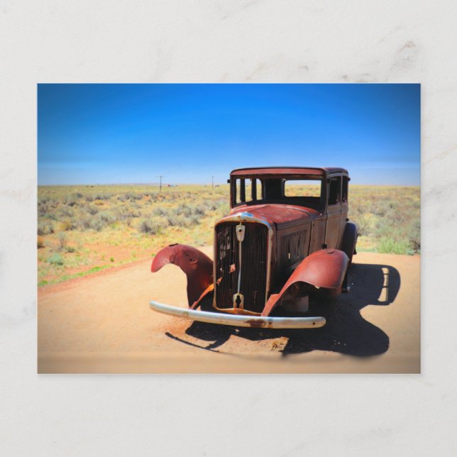 Postal Antique Car on Historic Route 66 near Holbrook AZ (Anverso)