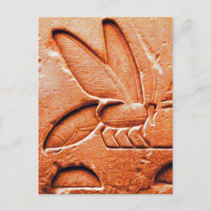 POSTAL ANTIQUE RED EGYPTIAN HONEY BEE BEEKEEPER