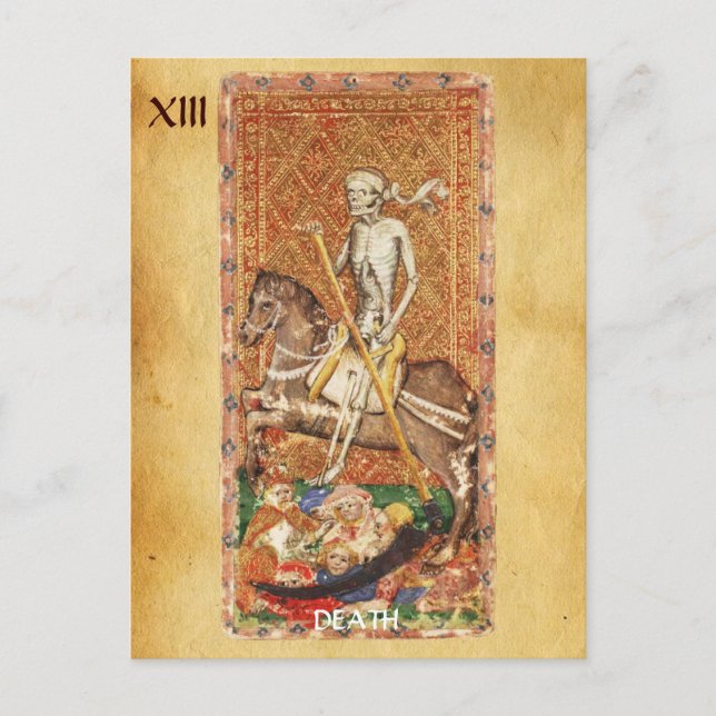 POSTAL ANTIQUE RENAISSANCE TAROTS 13 / MUERTE (Anverso)