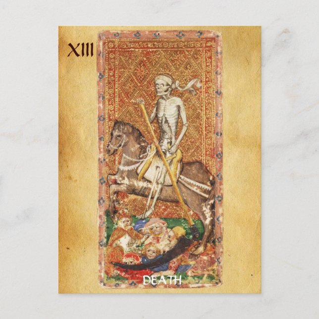 POSTAL ANTIQUE RENAISSANCE TAROTS 13 / MUERTE (Anverso)