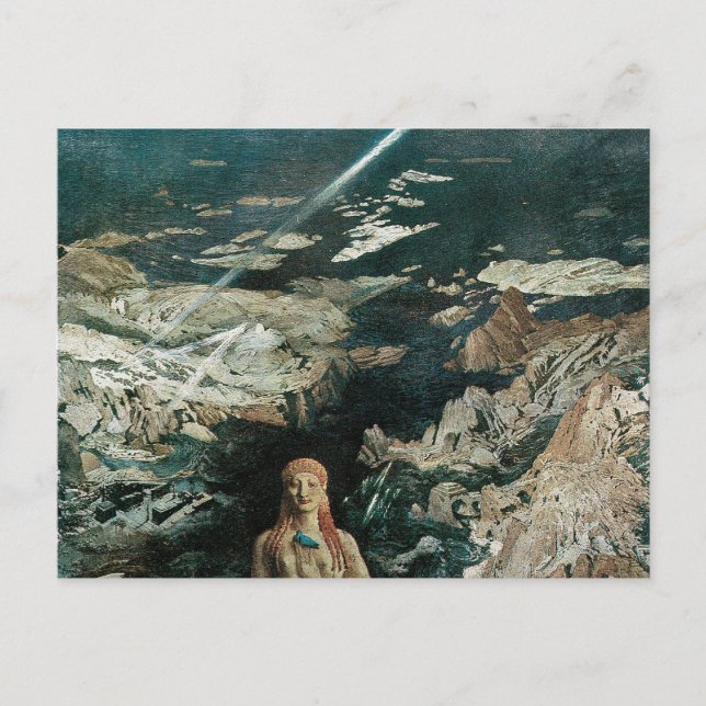 Postal Antiquo terrorista, 1908 por Leon Bakst (Anverso)