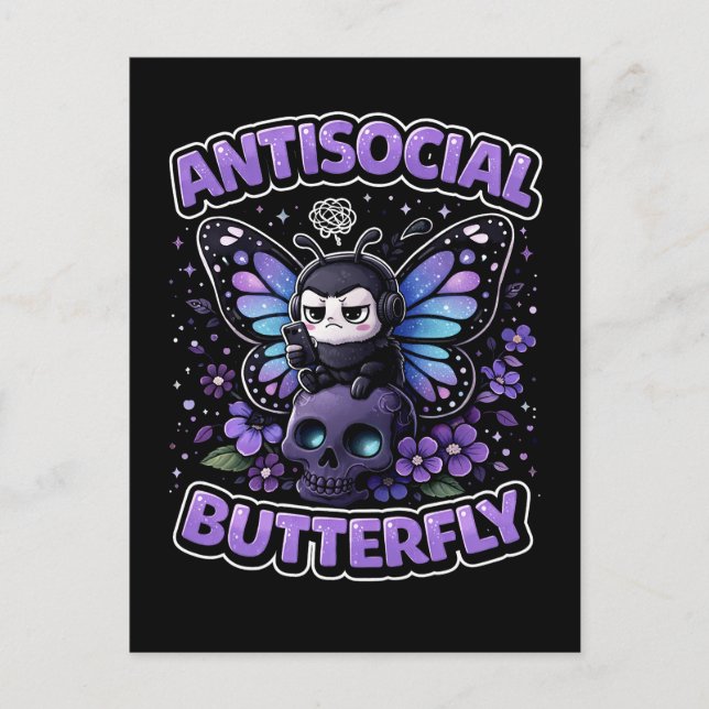 Postal Antisocial Butterfly (Anverso)