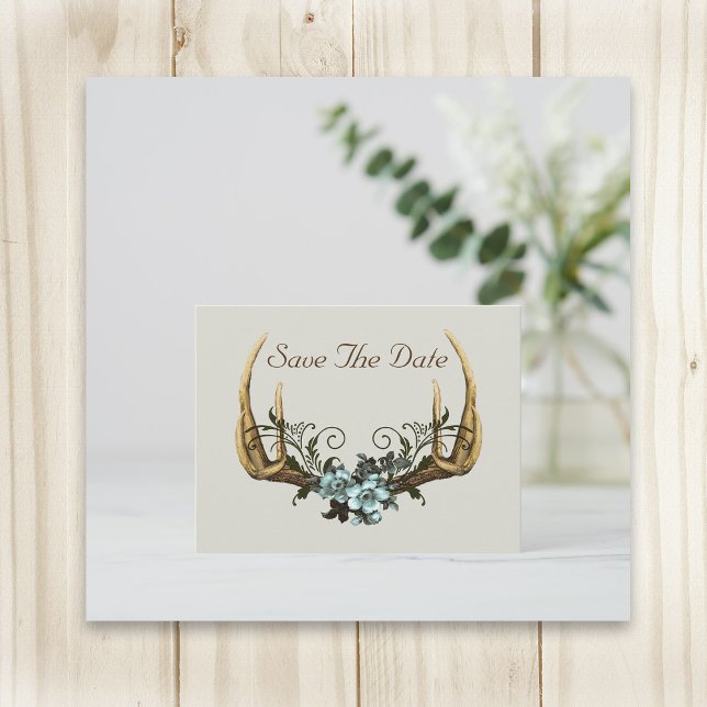 Postal Antlers y Rosas Guardar la fecha (Subido por el creador)