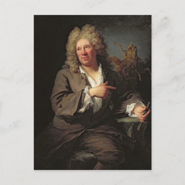 Postal Antoine Coysevox 1711 (Anverso)