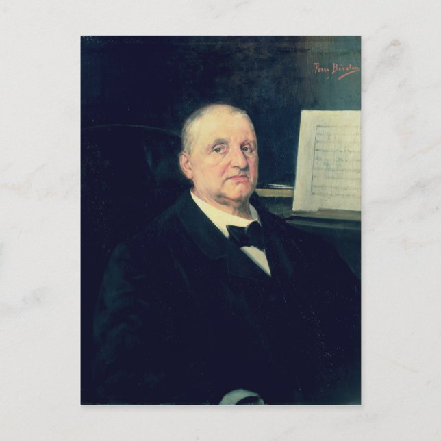 Postal Anton Bruckner, 1889 (Anverso)