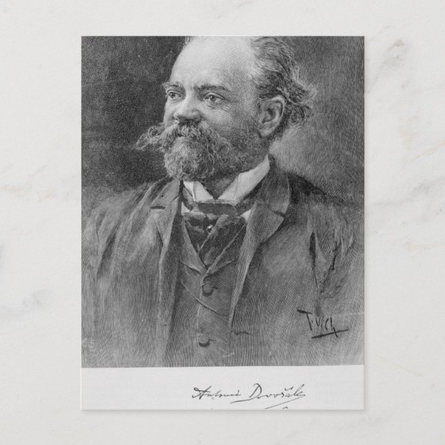 Postal Anton Dvorak, 1894 (Anverso)