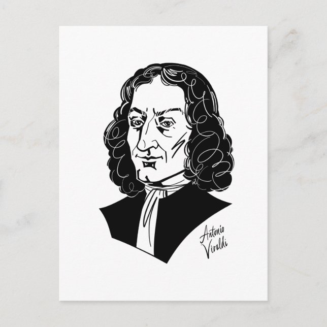 Postal Antonio Vivaldi (Anverso)