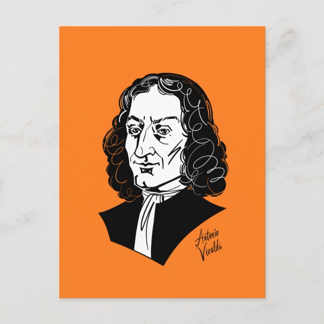 Postal Antonio Vivaldi (Anverso)