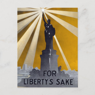 Postal Antorcha de la Estatua de la Libertad y Armada de 