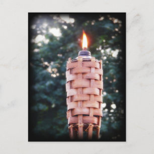 Postal Antorcha Tiki - Antorcha al aire libre de Bamboo c
